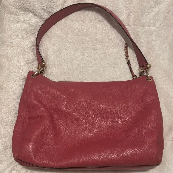 COACH 28966 Vintage Pink Pebbled Leather MIA Shoulder Satchel Hand Hobo Purse - Picture 2 of 13